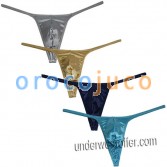 Men Shiny Micro perizoma intimo maschile Pouch Pouch String Tangas Lingerie T-Back MU625