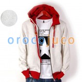 Men’s Slim Designed Solid Color Hooded sweater Thick Coat Jacket MS02
