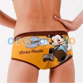 Pantaloncini intimo per bambina da donna Mickey top marrone KT37