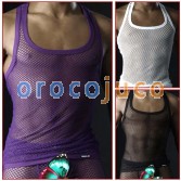 Canotta intima da uomo in mesh a maglia grande MU77