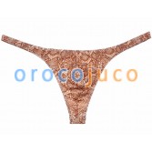 Tanga intimo per uomo intimo di pelle di serpente G-Strings sospensorio per uomo gay perizoma g string jock strap intimo MU393