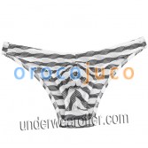 Pantaloncini da uomo a righe blu con mini slip intimo blu notte con tasche e slip MU268X