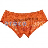 Pantaloncini sexy da uomo modello Hollow Bikini con slip intimo Jacquard Mini Trunks Pants MU616