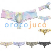 Men‘s Sports Cheeky Bikini Brief Booty Short Half Butt Brazilian Bubbled Underwear