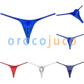 Men‘s Jockstrap G-strings Bulge Pouch Thongs Tanga Shiny Metallic Bikini Underwear