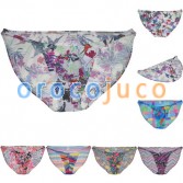 Mens Stretchy Bikini Bodybuilding Briefs Floral Posing Bulge Underwear