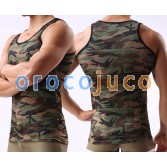New Sexy Men’s Camouflage Underwear Tank Top Singlet Undershirt Smooth Casual Vest Size M L XL MU341