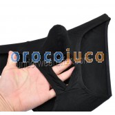 Slip da uomo Foro con foro a sfera Fondo modale Open Underwear Soft Bikini Trunks Brief MU416