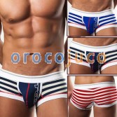 Pantaloncini corti da uomo intimo a righe in cotone da uomo sexy MU820 M L XL