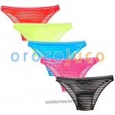 Slip a righe trasparenti da uomo slip a faccia piatta mutande davanti filati in cotone elasticizzato slip intimo MU1968