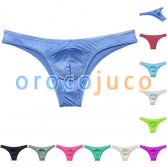 Silk Shiny Low Rise Bikini Briefs Underwear Touch Feeling Cheeky Cut Male Pantie MUOR314