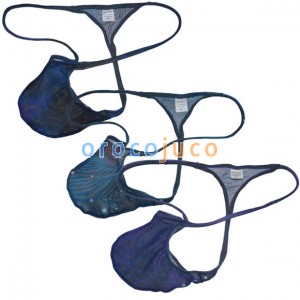 Fashion Bikini Shorts For Men Starry Sky Mesh Contour Pouch G-strings Popular Underpants Thong Minimal Coverage Tanga Underwear