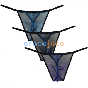 Sexy Mesh Men's Semi See-through G-string Bikini Shorts Male Underpants Skinny Sides Underwear Bikini Thong Lingerie