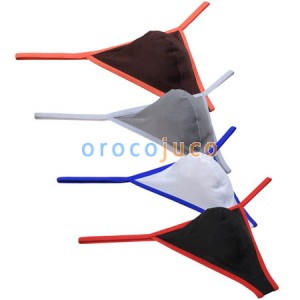 New Men Ice Silk Daily Thong Underwear Classics Open Side T-back Lingerie Shorts