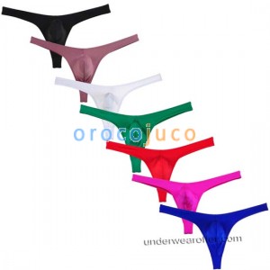 Nuovi Uomini Spandex Bulge Pouch Perizoma Intimo Elastic Swimwear Tanga Bikini T-back MU276X