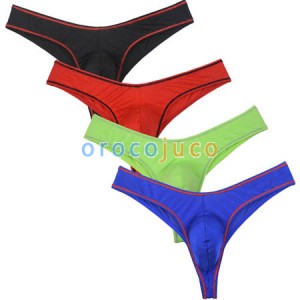 Men's Buns Bikini Briefs Underwear Soft Swim Thong Bulge Pouch Shorts Trunks