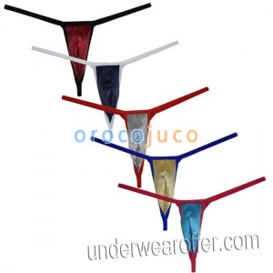 Sexy Tiny Micro String Men Suave Bikini Brief Tanga Pants Shiny Underwear Ultra Comodo MU628