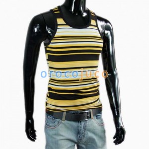Canottiere sexy a righe da uomo New Stripe MU211