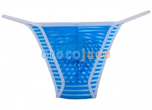 Nuovi slip a righe in maglia a righe Spun Yarn Bikini Slip intimo slip Open Side Fitness Wear MU403