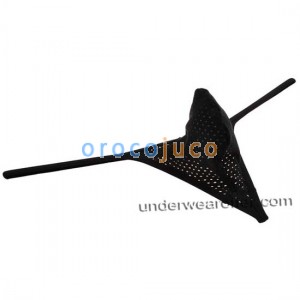Fori per l'alito per uomo Elastico in tessuto Tangas Underwear Bikini Thongs Micro G-string MU971
