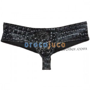 Intimo da uomo Liquid Pro Trunk Trunk in pelle lucida come slip Boxer Mini Cut MU432