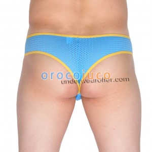 Boxer da uomo in cotone elasticizzato con micro bottoni da bagno. Bikini da uomo. Mini bikini MU968