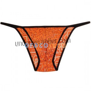 Slip intimo per uomo in jacquard con slip in corda sintetica modello MU615