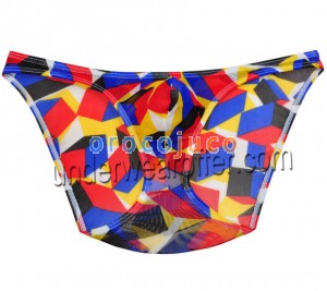 Slip stretch da uomo Intimo colorato Slip rigonetto Slip a rete micro MU254X