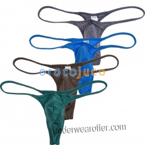 Moda Uomo Shiny Micro perizoma intimo Sexy Guy Swimwear Bikini Pantaloni String Tangas Taglia M L XL MU702 / 712
