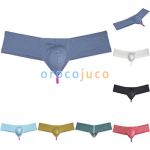 Men's Hip Hop Bikini Bottoms Panties 1/3 Buttocks Boxer Briefs Ultimate Underwear