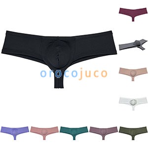 Men's Skin Feel Cheeky Boxer Brief Booty Short Half Hip Brazilian Bikini Underwear