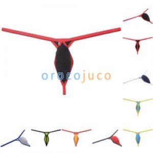 Men's Tear Drop Micro G-String Breathable Mini Bikini Pouch Tanga Underwear