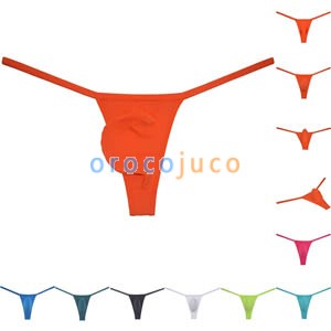 Men's Mini Skinny Panties Thong Underwear Ice Silk G-string T-back Jockstrap