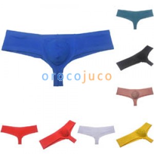 Men's Cheeky Boxer Briefs Cotton Skimpy Bulge Pouch Hipster Trunks Underwar