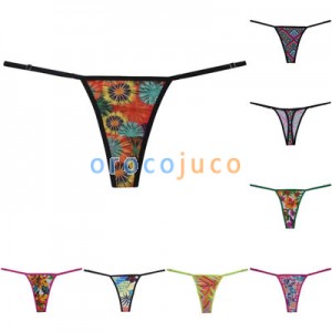Women's Bikini Thong Adjustable Sides Intimates String Underwear Mini Swimwear