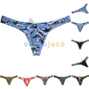 Men's Bikini Thong Swimwear Board Surf Short Trunks Contour Pouch Tangas Swimsuit