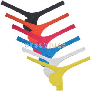 Men's Modal String Thong Ultra Fit Pouch Underwear Low-rise Bikini Tangas Shorts