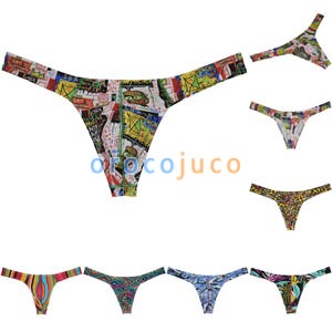 Men's Resplendent T-back Underwear Novel and rare Pouch Bikini Thong Underpants