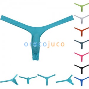 Men Sports Thongs Bikini Underwear Posing Jockstrap Narrow Front Hipster T-back