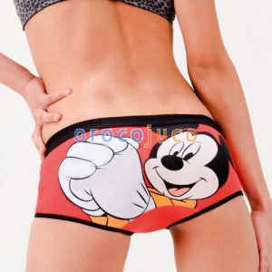 Pantaloncini intimi KT53 di Cartoon Mickey da donna