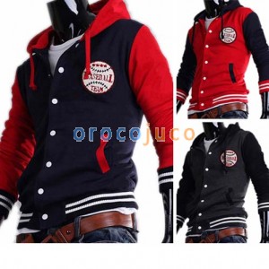 Men’s Stylish Slim Fit Jackets Coats Hoody Size XS~L MU1005
