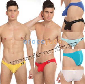 La biancheria intima dei pantaloni da uomo Super Low Rise degli uomini sexy migliora i Slip in Pouch rigonfiati MU1101