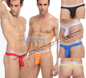 Sexy Bulge Pouch per uomo Bikini Thong G-String Underwear Comodo T-back MU1116