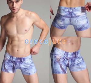 Sexy Men’S Imitation Cowboy Boxers Underwear Pants Super Soft Modal Boxer Briefs MU1903