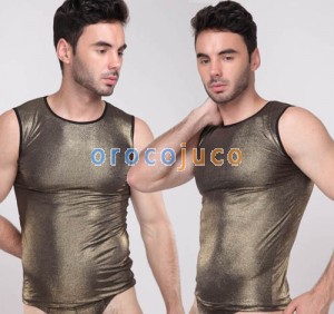 NUOVA Moda Uomo Cool Shining Canotta Intimo Morbida Gilet Asia Taglia M L XL 2 Colori MU1933