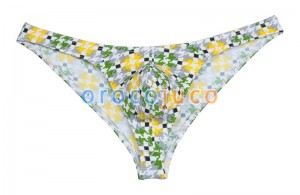 Borsello da uomo Slip bikini Slip Bottom Slip posteriore Stampato Spandex Underwear MUS206