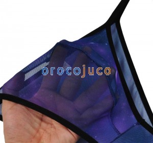 Cintura da uomo T-Back Sheer Star Sky Mesh con cinturino intimo sexy perizoma MU221X