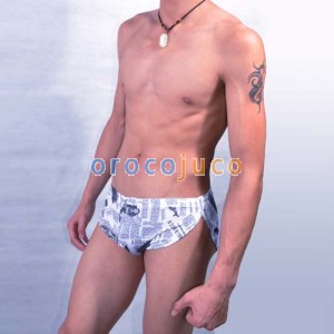 Sexy Men’s Underwear Sports Briefs Newspaper print MU267 