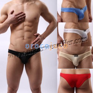 Cool Sexy Men’s Smooth & Thin Briefs Underwear Mini Bikini Boxer BriefsAsia Size M L XL 6 Colors For Chose AU371