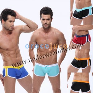 Boxer da uomo sexy Costumi da bagno Costume da bagno bikini da spiaggia Pantaloncini da boxer MU956